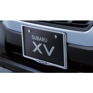 【ＳＵＢＡＲＵ・ＸＶ／ＧＴ】ナンバープレートベース（2枚セット）【スバル純正】★J1017FL910...