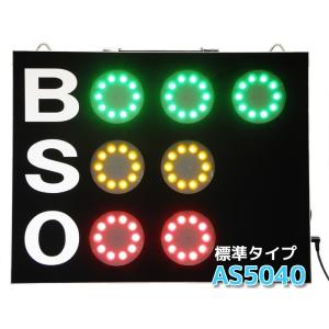 スコアボード BSO 野球カウンター 無線式カウントボード 標準タイプ AS5040｜artsp