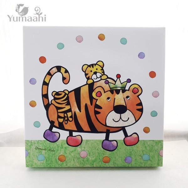 アートパネル 寅 干支飾りジグレー版画 トラ 送料無料 22.7cm角 正方形 模様替え インテリア