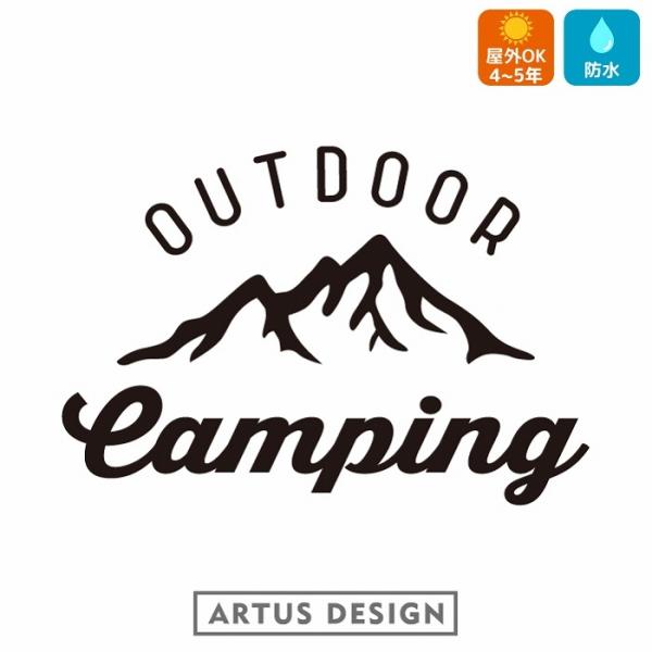 CAMPING ステッカー / ソロキャンプ キャンプ キャンピング グランピング アウトドア 山 ...