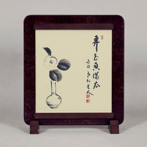 書道　額縁　2つ　色紙　木製　和風 色紙用額縁 579 高級桜椽（セピア） 色紙額 国内生産 桜 木製