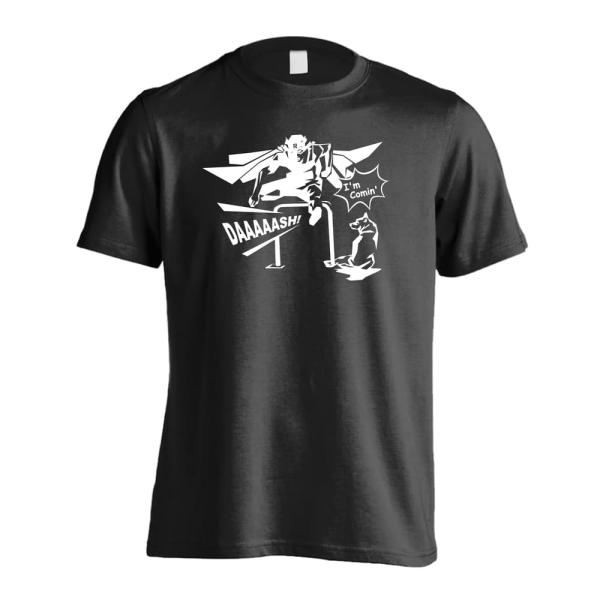 陸上競技 マラソン Tシャツ ウェア 半袖 メンズ 練習着 「アメコミ風 I'm Comin' ハー...