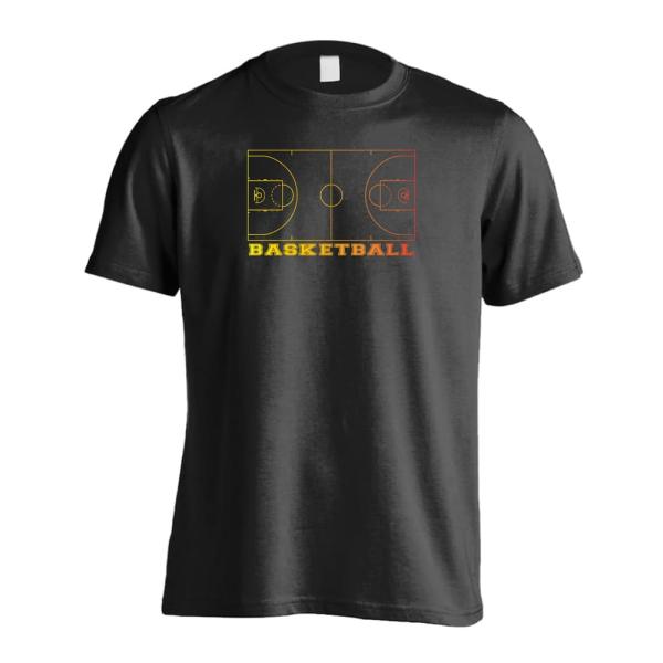 バスケ Tシャツ ウェア 半袖 メンズ 練習着 「バスケットボール グラデーションコート 」 (AW...