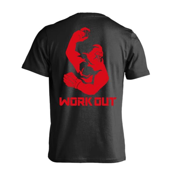 野球 Tシャツ ウェア 半袖 メンズ 練習着 「ゴリラワークアウト 野球 ベースボール」 (AW)