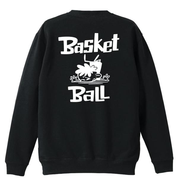 バスケ トレーナー スウェット 「バスケットボール 七転び八起き」 (AW)