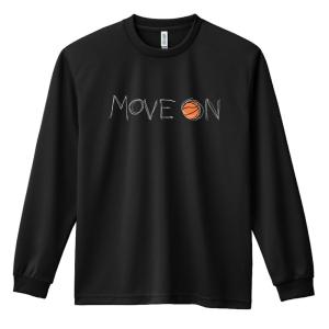 バスケ ロンT 長袖Tシャツ メンズ 練習着 「MOVE ON 進め」 (AW)｜artworks-kobe