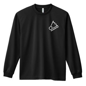 バドミントン ロンT 長袖Tシャツ メンズ 練習着 「BADMINTON フラットロゴ」 (AW)｜artworks-kobe