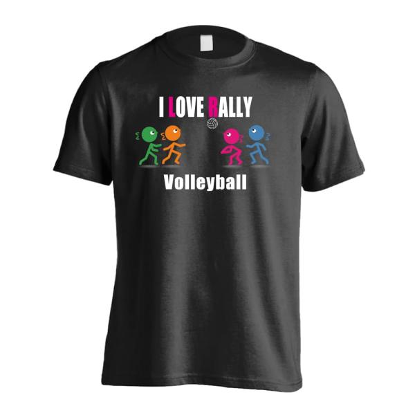 バレーボール Tシャツ ウェア 半袖 メンズ 練習着 「I LOVE RALLY」 (AW)