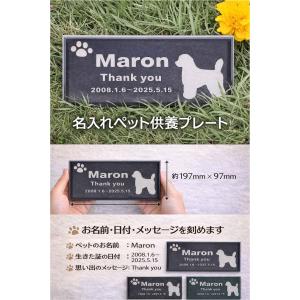 ペット 墓 墓石 プレート 墓標 庭 ペット ...の詳細画像1