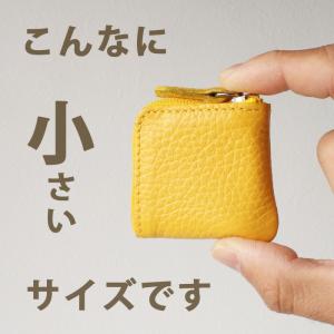 本革 極小 コインケース ミニ L字 牛革 5...の詳細画像2