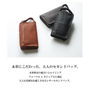本革 クラッチバッグ セカンドバッグ ハンドバ...の詳細画像1