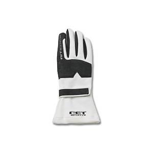 FET 3Dレーシンググラブ　WHT/BK　XL　レーシンググローブ　走行会　日本製　在庫有り　新サ...