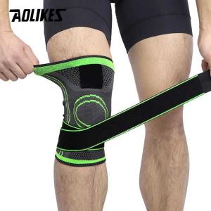 Aolikes-プロの膝の保護パッド 伸縮性のある包帯 テニス スポーツ サイクリング テニス 1ユニット｜arucusshop