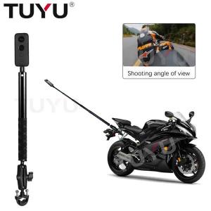 Tuyu-バイク用の目に見えない自撮り棒 GoPro max insta360用の一眼レフハンドルバーマウント カメラアクセサリー