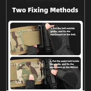 戦術的なミリタリーペイントベルト パッド入りソ...の詳細画像4
