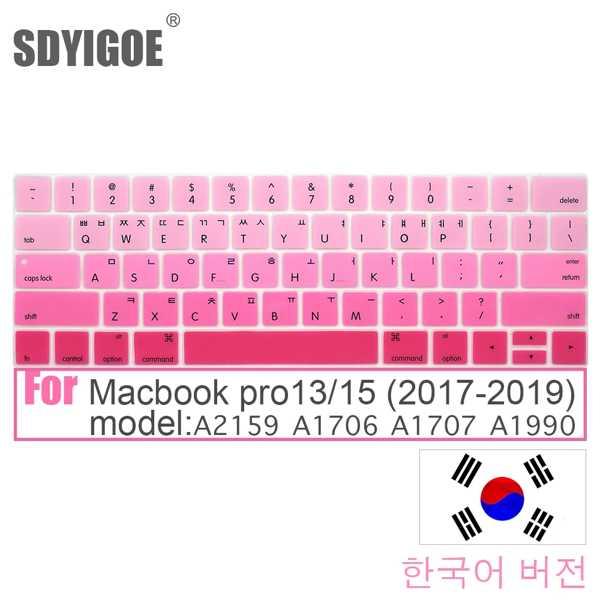 韓国ノートパソコンのキーボードカバーmacbook proの13/15 (2017-2019) 保護...