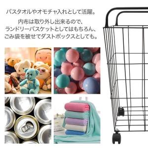 ランドリーバスケット キャスター 洗濯かご 布...の詳細画像2