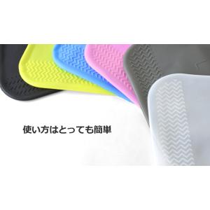 防水 シリコン シューズカバー レインシューズ...の詳細画像5