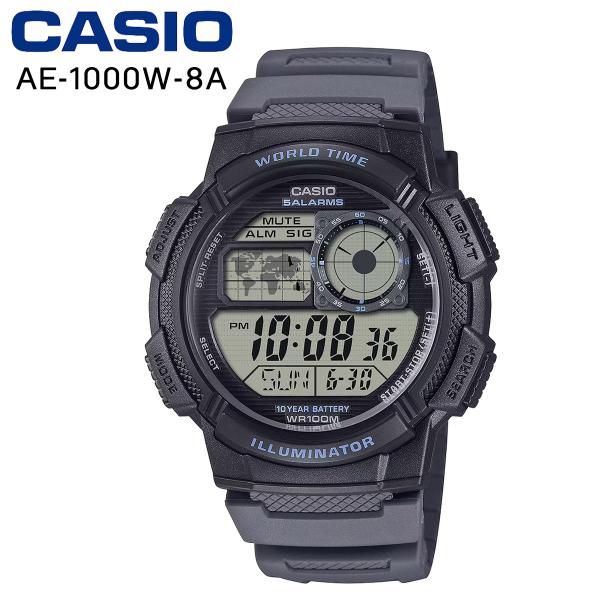 CASIO カシオ スタンダード デジタルウォッチ AE-1000W-8A メンズ レディース 腕時...