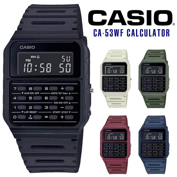 カシオ CASIO カリキュレーター データバンク メンズ レディース 腕時計 CA-53WF-1B...