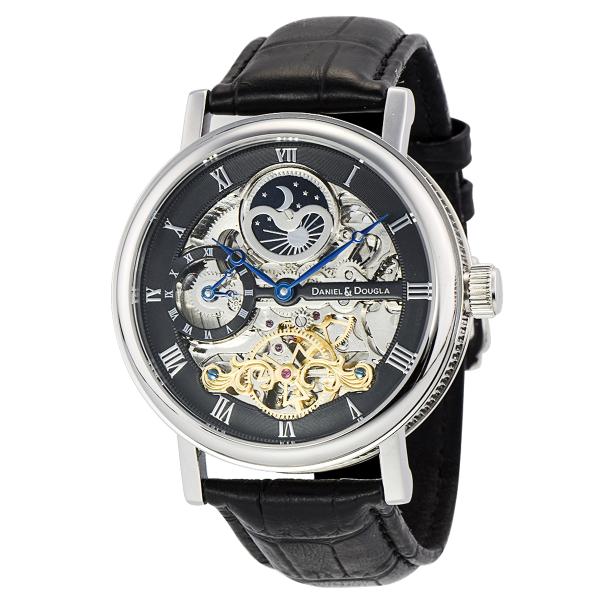 ダニエルアンドダグラス 腕時計 メンズ 自動巻き 機械式 革ベルト プレゼント おしゃれ