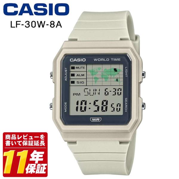 CASIO カシオ スタンダード メンズ レディース チプカシ腕時計 LF-30W-8A ホワイト ...