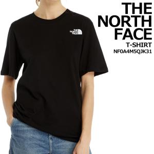 THE NORTH FACE ノースフェイス 海外モデル レディース トップス クルーネック Tシャツ ブラック Relaxed Redbox Tee｜aruim