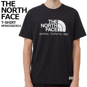 THE NORTH FACE ノースフェイス 海外モデル メンズ Tシャツ ブラック Berkeley California トップス クルーネック ロゴT ハーフドーム｜aruim