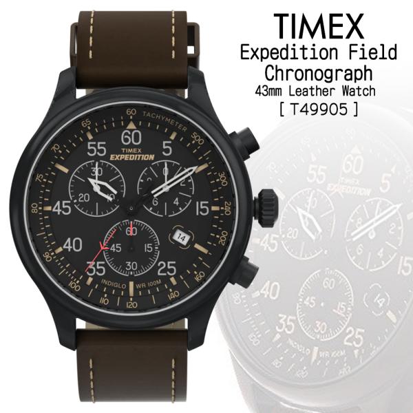 TIMEX タイメックス T49905 エクスペディション フィールド クロノグラフ 43mm メン...