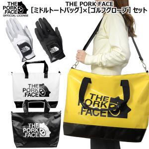 フランク三浦  THE PORK FACE ゴルフグローブ ビッグトートバッグ セット ゴルフ ポークフェイス メンズ