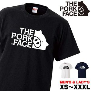 THE PORK FACE ポークフェイス Tシャツ メンズ レディース 半袖 おしゃれ ブラック ホワイト ネイビー ポーク フェイス ブランド