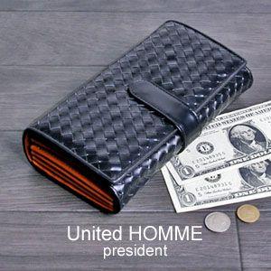 財布さいふサイフ メンズ長財布 レディース長財布 アコーディオン ジャバラ コードバン本革 黒ブラック