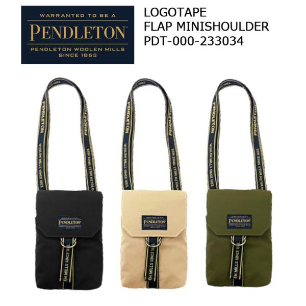 ペンドルトン ロゴテープ フラップ ミニショルダー PDT-000-233034 LOGOTAPE ...