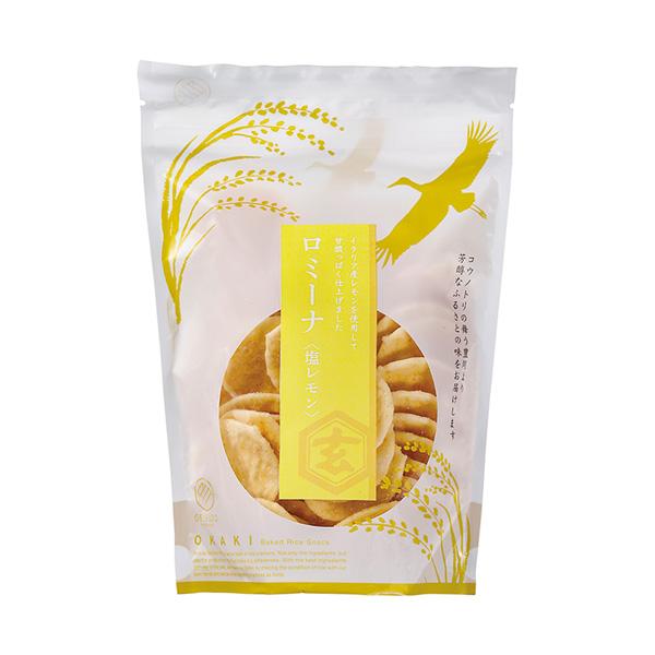＼クーポン有／ ロミーナ(塩レモン味) スタンドパック おかきのげんぶ堂