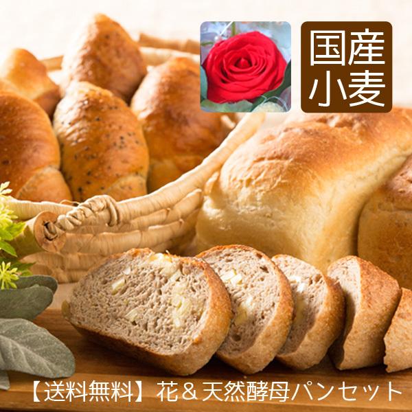 父の日 パン 花 ギフト セット 天然酵母パン 誕生日プレゼント 送料無料 こうめや