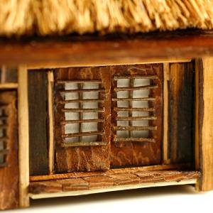 盆栽 盆景 木製模型 水車小屋 送料無料の詳細画像2