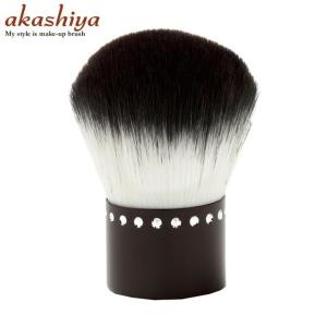 あかしや化粧筆 カブキブラシ ブラック K20-BK ミネラルファンデーションに最適  akashiya｜arune