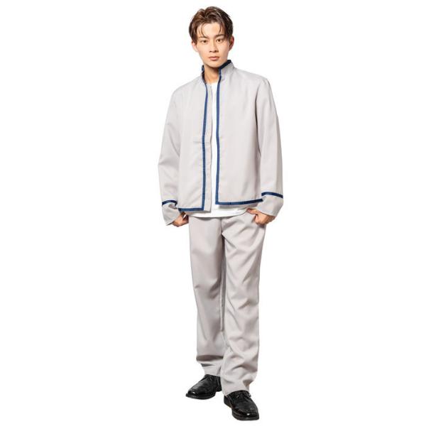 MENコス グレー学ラン コスプレ コスチューム メンズ なりきり 衣装