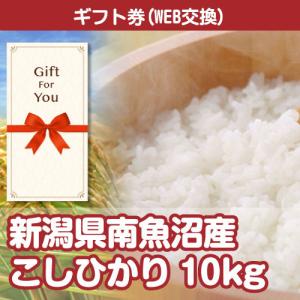 全国一律送料無料 ギフト券 新潟県南魚沼産こしひかり10kg sf-006-gf 贈答品 誕生日 母の日 父の日 御礼 御祝 返礼品 お中元 お歳暮｜arune