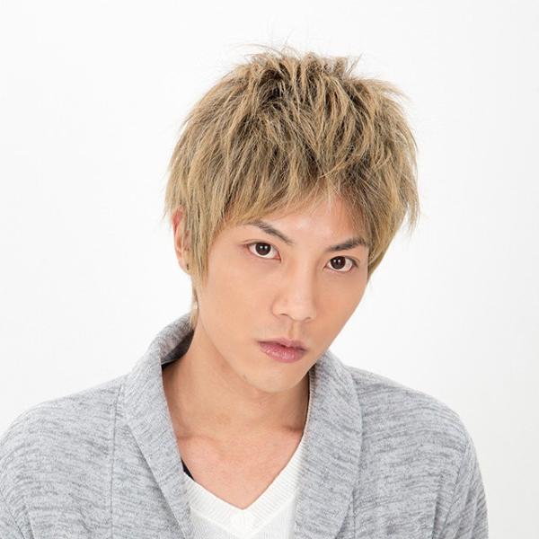 男性用かつら メンズウィッグ  ストリームショート ナチュラルブロンド J-3472