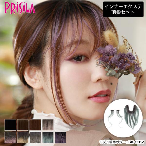 プリシラめちゃ楽インナーエクステ IX-01 インナーカラーエクステ インナーカラーウィッグ インナ...