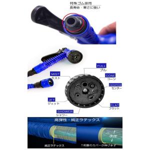 伸びるホース 伸縮水管マジック水管散水ホース ...の詳細画像1