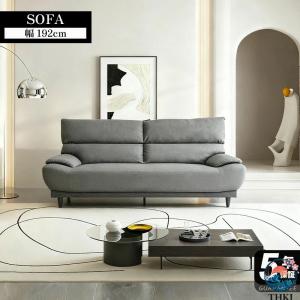 ソファー ソファ おすすめ ソファー 布張りソファ ワイド 広め ハイバック 幅約190cm おしゃれ ３人用 ３人掛け おしゃれ 背もたれ分割 グレー 脚付き ファブリ