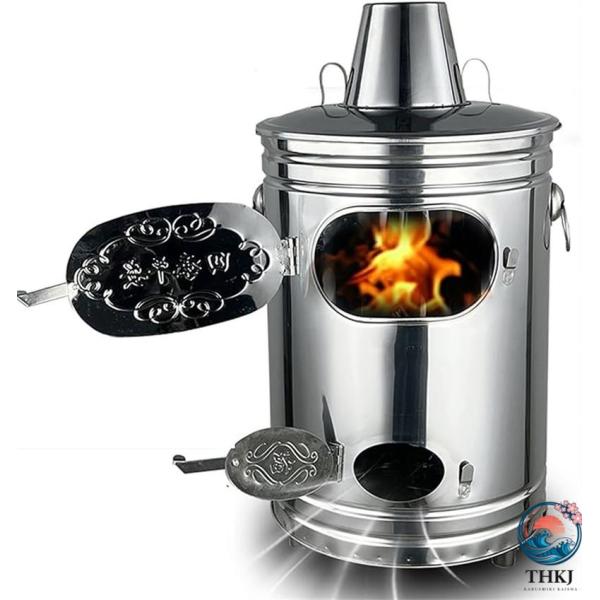 焼却炉 焼却器 小型 焼却炉ステンレス製 落ち葉焼却炉 THKJ 無煙 家庭用 ステンレス 耐熱 耐...