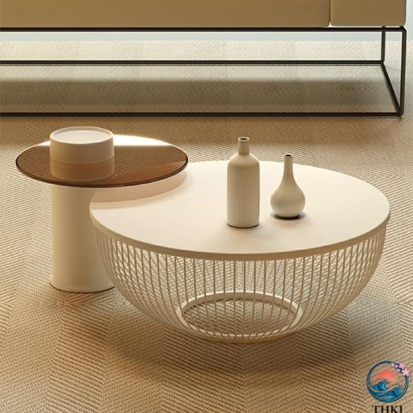 セラミック 丸型テーブル リビングテーブル モダン シンプル 小型 セットテーブル 組み合わせテーブ...