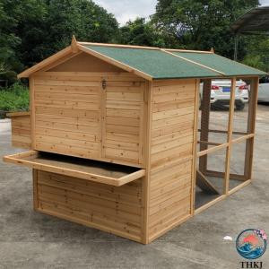 木製ウサギ小屋 スロープラン付き屋外ウサギケー...の詳細画像4