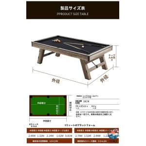 家庭用標準サイズ 室内用ビリヤード台 3in1...の詳細画像2