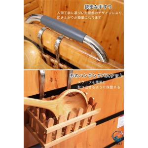 バスタブ 浴槽 木製 露天風呂 アイスバス 簡...の詳細画像4
