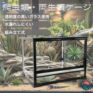 大型ガラス飼育ケージ 爬虫類両生類飼育ケージ オリジナル自社製 THKJ 爬虫類ケージ リクガメ ヤモリ トカゲ レオパード ヘビ リ 使いやすい お手入れ簡単