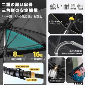釣り パラソル 風に強い 新し設計 八角釣り傘...の詳細画像4